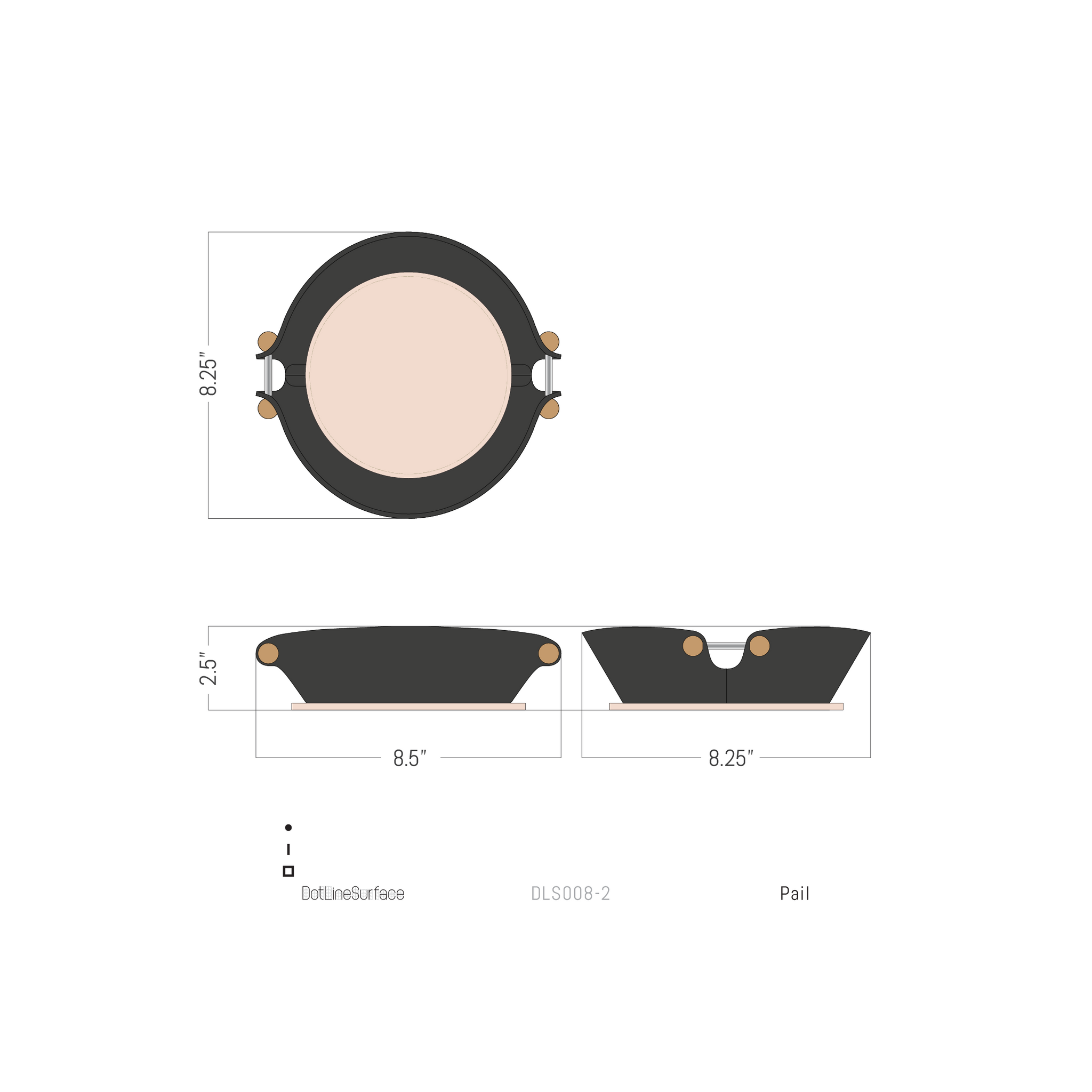 Pail Tray - Graphite