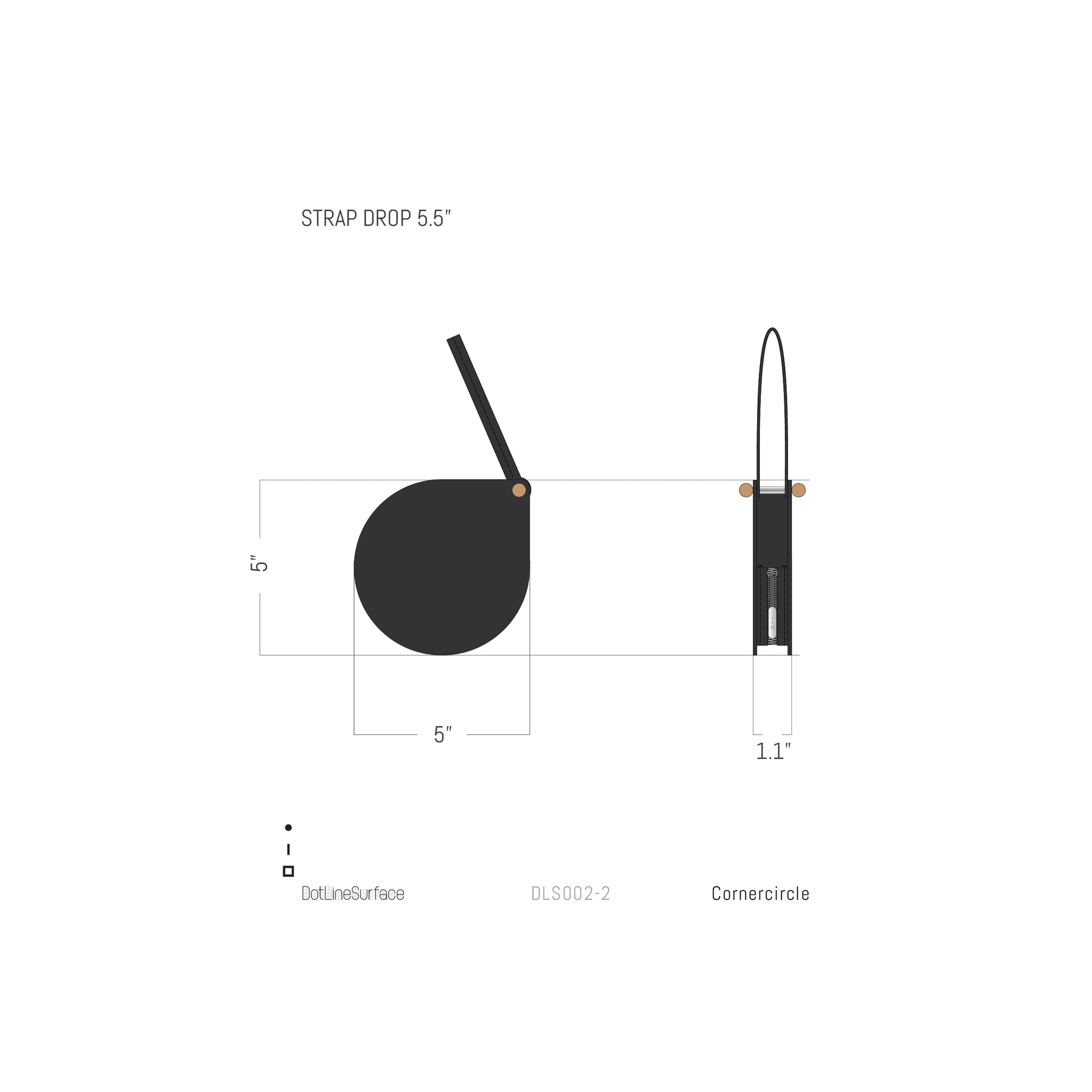 Cornercircle Mini - Caper